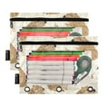 thumbnail image 2 of Hand Drawn Capybaras 2 Pack Pencil Pouch for 3 Ring Binder Smooth Zipper Folders with Pockets Clear Window Pencil Case, 2 of 6