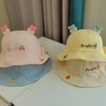 thumbnail image 3 of TELOLY 2Pcs Baby Sun Hat,Delicate Embroidery Toddler Sun Hat,Adjustable Design Infant Sun Hat,Colormixing2, 3 of 4