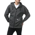 thumbnail image 3 of Pro Club Men's Heavyweight Full Zip Fleece Hoodie, Charcoal, Small, 3 of 6