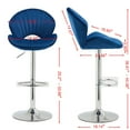 thumbnail image 5 of S-HOME Set of 2 Adjustable Barstools in Classic Featuring Comfortable Backrest and Footrest for Kitchen Decor, 5 of 9