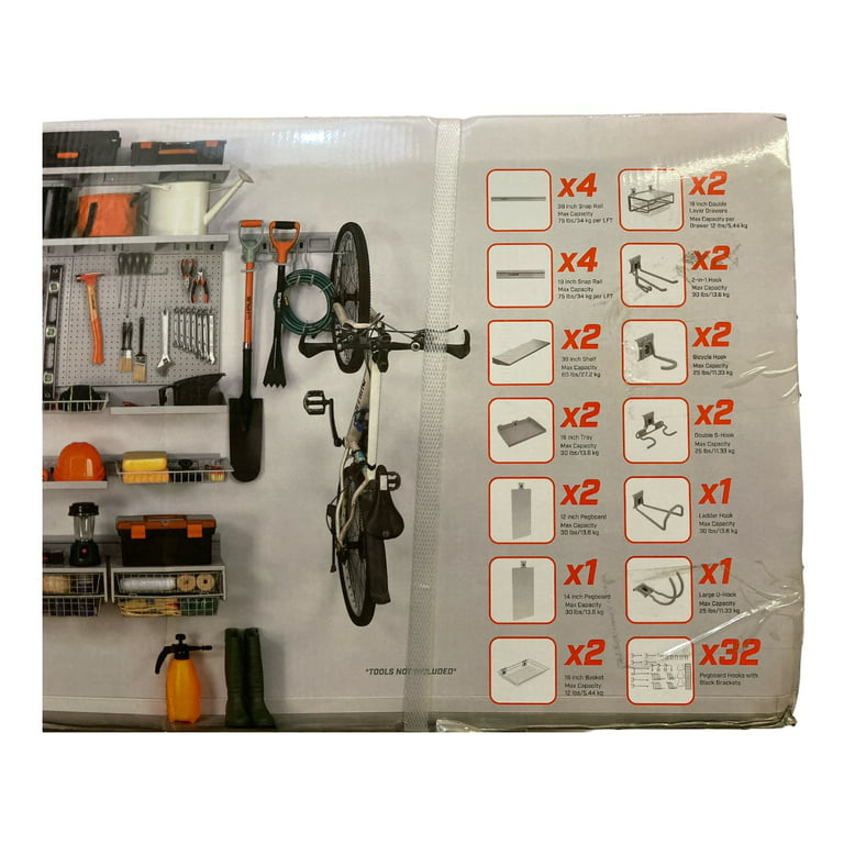 Haus 59 Piece Garage Organization System Kit