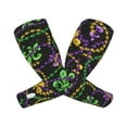 thumbnail image 2 of Haiem Mardi Gras6 UV Protection Cooling Arm Sleeves for Men and Women UPF 50 Sun Sleeve, 2 of 8