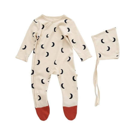 

Baby Pajamas Open Button Cotton Dot Newborn Jumpsuit