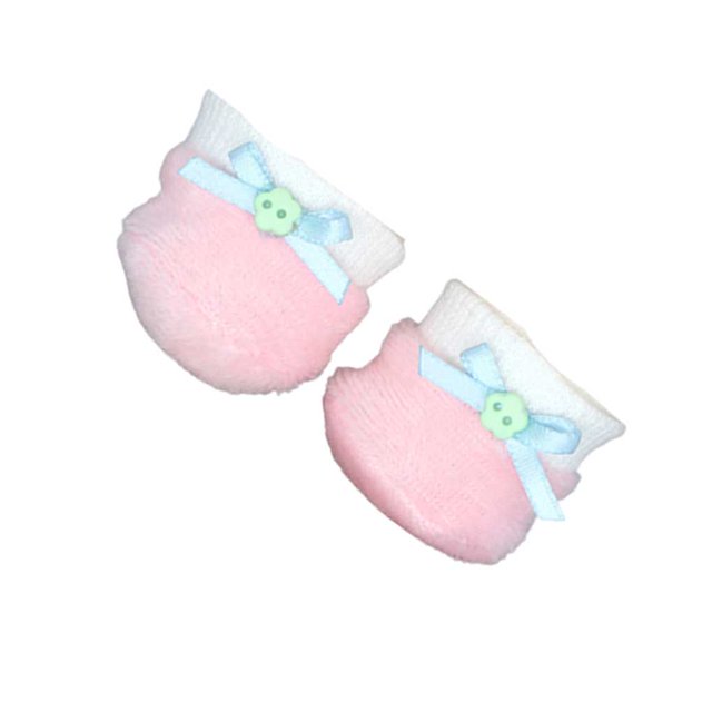 Bewildely Traje de muñeca de felpa, ligero, cómodo, ropa de juguete, patrón de puntos, ropa elástica, accesorios, regalo de cumpleaños y vacaciones Muñecas y casas de muñecas rosa 2 Bewildely FN011626-02