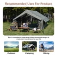 thumbnail image 6 of Homefun 9.8x13ft Quick-Setup Inflatable Camping Tent - 4-Season Waterproof & Windproof Glamping Tent with Hand Pump, Mesh & Chimney Windows, Oxford Cabin Design, 6 of 7