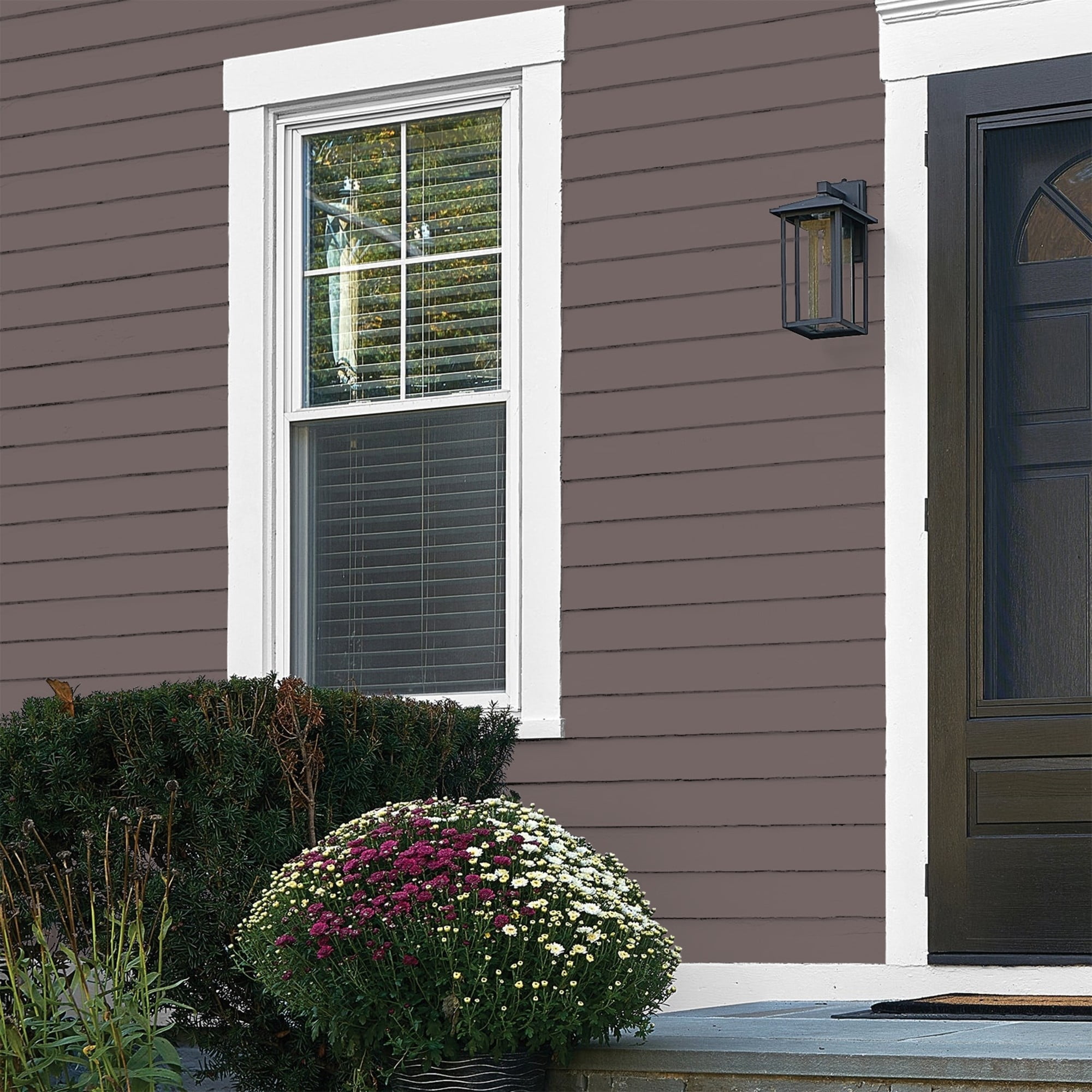 Glidden HEP Eagle Eye / Brown Flat Exterior Paint with Primer, 1 Gallon