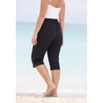 thumbnail image 2 of Swim 365 Women's Plus Size Taslon Cover Up Capri Pant, 2 of 6