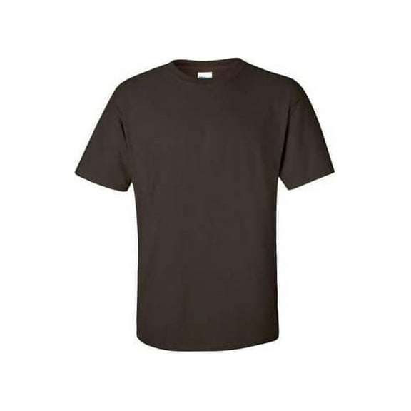 Gildan Mens Ultra Cotton T-Shirt, XL, Dark Chocolate (Pack of 2) 2 Dark Chocolate