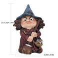 thumbnail image 3 of Spooky Halloween Gnome Decor With Witch Hat Design For Indoor Outdoor Scary Fun Lawn Garden Home Festive Party Decorations, 3 of 5