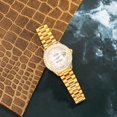 thumbnail image 4 of Pre-Owned Rolex Datejust 26MM 6917 Mother of Pearl Diamond Dial Diamond Bezel 18K Yellow Gold President Bracelet, 4 of 9