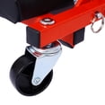 thumbnail image 3 of HUJHKIO 36" Creeper Seat & Stool 2-in-1 - Low Profile Mechanics Creeper with 6 Wheels, 300 lbs Capacity, Padded Garage Seat for Car Repair, Red, 3 of 9