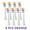 8 orange A3, variant on 8 pcs Replacement Brush Heads for Philip Diamond series HX6064 HX6930 HX6730 Sonic Electric Toothbrush Vacuum Nozzle A3