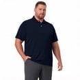 thumbnail image 4 of Big and Tall Polo Shirts for Men – Casual Short Sleeve Polo Stretch Jersey with Tonal Buttons – Sizes XLT-8XLT Navy 3XL, 4 of 6