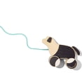 thumbnail image 1 of The Pull Pup by Lovevery - Wooden Push Pull Toy, Black/White/Natural Wood, 1 of 4
