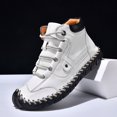 thumbnail image 6 of Chenyee Mens Casual Dress Shoes Ankle Boots Lightweight Slip On Loafers Mid top Walking Driving Shoes, 6 of 7