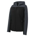 thumbnail image 5 of Port Authority Ladies Hooded Core Soft Shell Jacket-S (Black/ Battleship Grey), 5 of 6