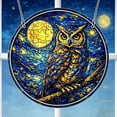 thumbnail image 6 of AZXY Owl Acrylic Suncatcher Window Hanging, 7.87 Inch Stained Glass Art Ornament, Crystal Sun Catcher Indoor Outdoor Garden Patio Wall Decor Gift, 6 of 6