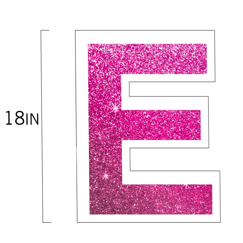 Vispronet Congratulations Yard Sign with Stakes – Each Letter is 18in Tall – Weather-Resistant Signs and Steel Stakes – Yard Decorations for Special Occasions (Faux Glitter Bright Pink)