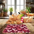thumbnail image 4 of Wzzjkit Valentine's Day Placemat Festive Party Dining Room Table Cover Home Kitchen Table Heat Mat, 4 of 5