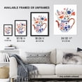 thumbnail image 3 of Artery8 Spring Wildflower Bouquet Floral Ceramic Tea Pot Kitchen Large Wall Art Poster Print Thick Paper 18X24 Inch, 3 of 3