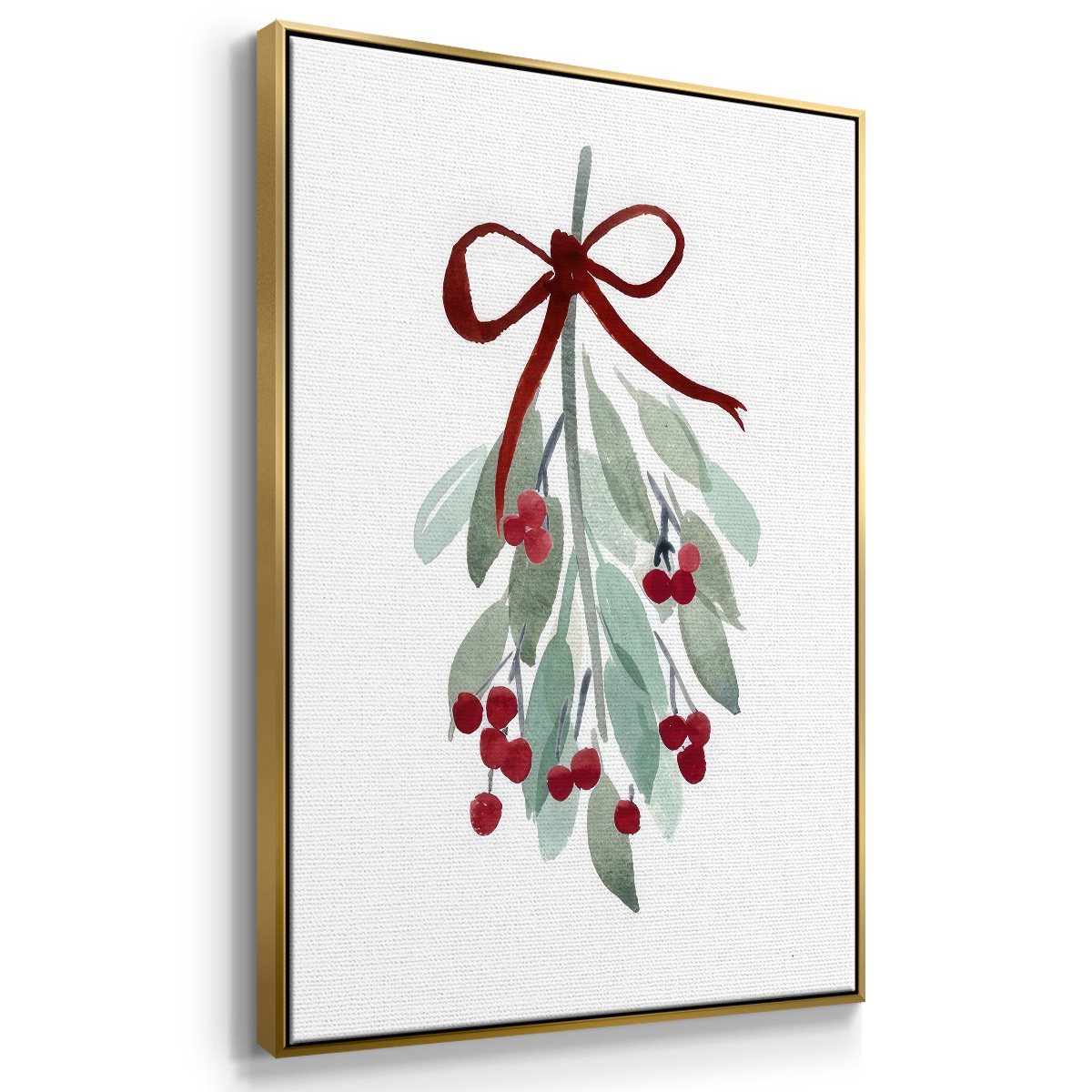 Come Across I - Framed Gallery Wrapped Holiday Canvas - 17 x 25 - Gold Frame