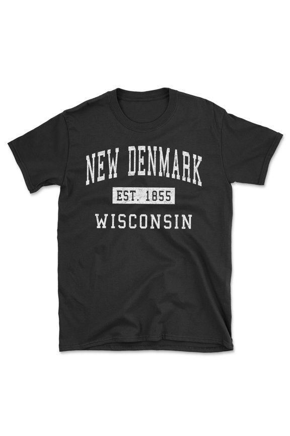 New Denmark Wisconsin Classic Established Men's Cotton T-Shirt