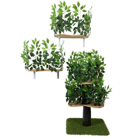 UPC: 0868922000276 | On2pets Kitty Jungle – Medium Cat Tree & Shelves Bundle Deal