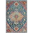 thumbnail image 2 of SAFAVIEH Crystal Debra Southwestern Area Rug, Teal/Rose, 5' x 8', 2 of 9