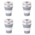 thumbnail image 1 of Gray Silicone Foldable Travel Cup-Camping Cup, Foldable Water Cup, Adult Drinking Cup with Lid., 1 of 5
