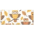 thumbnail image 2 of Owls and Fall Leaf Acrylic Pen Holder 4 Compartments Clear Pencil Organizer Cup Makeup Brush Holder for Office Desk Classroom Home, 2 of 7