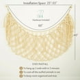 thumbnail image 5 of Stuffed Animal Net or Hammock for Flat Wall Mounted Handmade Macrame Toy Display Hanging Plush Toy Net for Stuff Animal Storage, 5 of 5