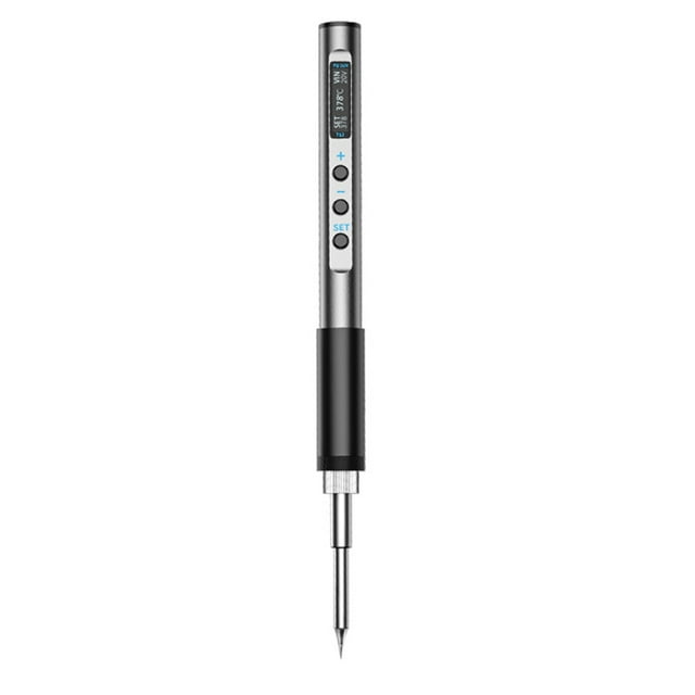 65W T12-I Intelligent Soldering Iron with OLED Screen, PID Precise Temperature Control (180-450℃), Type-C PD Fast Charging, Auto-Sleep/Vibration Sensor, Temperature Calibration, English Interface,