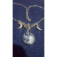 thumbnail image 2 of Lunar Moon Eclipse Necklace Triple Pendant Astrology Space Science Goddess Goth Emo Prop Pagan Wiccan NASA, 2 of 5