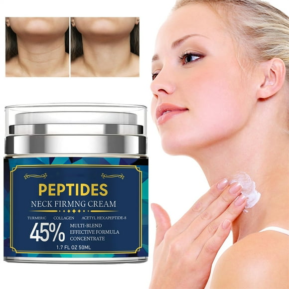 Hot Sale! Peptide Collagen Firming and Neck Firming Moisturizer with and Skin Moisturizing Firming and Moisturizing(1.7 Oz/50ml) Nownoon Peptide Firming Neck Cream 50ml, Cream Blue Clearance