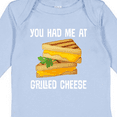 thumbnail image 4 of Inktastic You Had Me at Grilled Cheese Sandwich Boys or Girls Long Sleeve Baby Bodysuit, 4 of 5