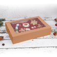 thumbnail image 3 of Cajas para panadería Tcoivs, paquete de 20 unidades, con ventana, 30,5 x 20,5 x 6,4 cm (color marrón), 3 of 6