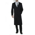 thumbnail image 3 of Adam Baker Men's Single Breasted Luxury Wool Full Length Topcoat - Available In Colors, 3 of 4