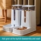thumbnail image 3 of Methold Comedero para perros Fácil de limpiar y apto para todas las razas Comedero automático para mascotas Comederos automáticos Suministros para perros Blanco tazón de agua, 3 of 6