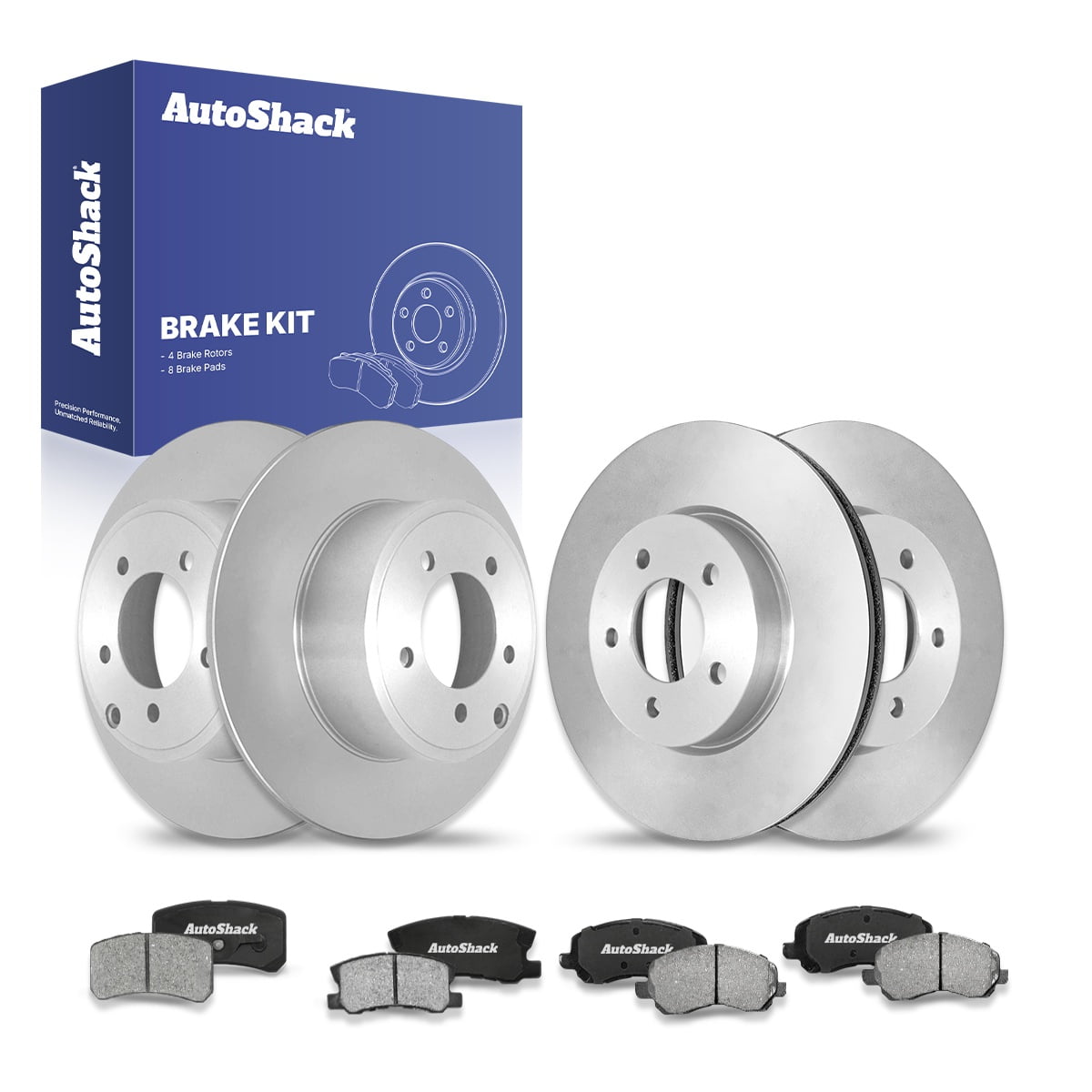 AutoShack 11.65" (296 Mm) Front Vented Drilled & Slotted Brake Rotors Coated Replacement For 2007-2009 Chevrolet Equinox 2008-2010 Saturn Vue Silver Zinc Coated 2-PC Set SilverShield Pro, Rotors - Canada - View #12