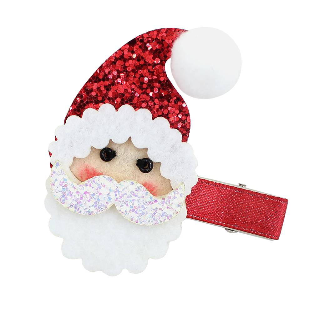 Details about   5Pcs Christmas Hairclips Hair Bows Hairpin Xmas Accessories Kids Girls Headwear 