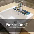 thumbnail image 7 of SKYSONIC Faucet Absorbent Mat 4 Pcs Oil Painting London Tower Bridge Kitchen Faucet Splash Catcher Washable Counter Drying Pads Behind Faucet for Kitchen Bathroom, 7 of 7
