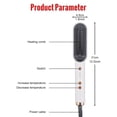 thumbnail image 2 of Unisex alisador cepillo rizador de pelo cepillo eléctrico calor peine alisador Negro ARSFRIC HWR SMART CUTE 99, 2 of 5