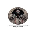 thumbnail image 4 of Halloween Theme 3D Visual Optical Floor Mat, BurstâOut Cracked Stone Design Non- Washable Illusion Round Rugs,for Home,Party,Trick or Treat Entry Decor, 4 of 6
