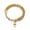 Cross Beaded Gold, variant on Grace Faith Rosary Cross Bracelets For Women, Double Layer Irregular Crystal Beaded Religious Charm Prayer Baptism First Holy Communion Inspirational Vintage Minimalism Gifts Jewelry