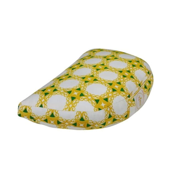 Om Zafu Yoga Meditation Pillow () Yellow Green Tile