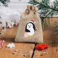 thumbnail image 4 of Ganfancp Navidad Impreso Lino Regalo Bolsa Santa Mochila Bolsa de Caramelos Bolsa 1Pc Ofertas Del Día Sólo En Línea 1 Bolsa para Caramelos, 4 of 6