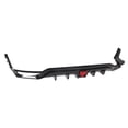 thumbnail image 3 of Ikon Motorsports Rear Aprons Compatible With 2022-2024 Honda Civic Sport Touring Hatchback, Gloss Black PP Added On Rear Bumper Lip Splitter Diffuser Canards Pair 3PCS, 3 of 8