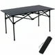 thumbnail image 1 of Mesa de camping plegable Xajsdlxs 94x55x50 cm portátil negra, 1 of 7