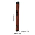 thumbnail image 3 of PATLOLLAV Wood Grain Butane Torch Lighter Single Flame Refillable Gas Lighter, Built-in Punch,BBQ Lighter Fuel Window and Windproof Adjustable Flame Lighter, 3 of 5