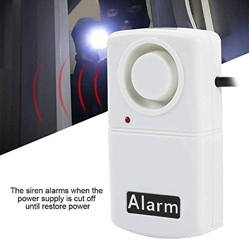 Alarma de Fallo de Alimentación, AC 220V Profesional Automático Alertador de Fallos de Corte de Energía Indicador LED Smart 120db Alarma de Insuficiencia Sirena de Advertencia para Tienda de Oficina e